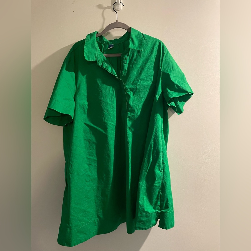 Vivid green Old Navy a-line dress